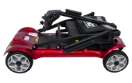 Keturratis elektrinis motoroleris vyresnio amžiaus žmonėms „EasyGo“, raudonas