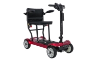 Keturratis elektrinis motoroleris vyresnio amžiaus žmonėms „EasyGo“, raudonas