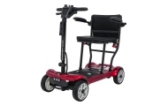 Keturratis elektrinis motoroleris vyresnio amžiaus žmonėms „EasyGo“, raudonas