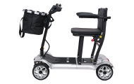 Keturratis elektrinis motoroleris vyresnio amžiaus žmonėms „EasyGo“, pilkos spalvos