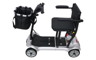 Keturratis elektrinis motoroleris vyresnio amžiaus žmonėms „EasyGo“, pilkos spalvos-Namai, laisvalaikis, turizmas, Namų apyvokos