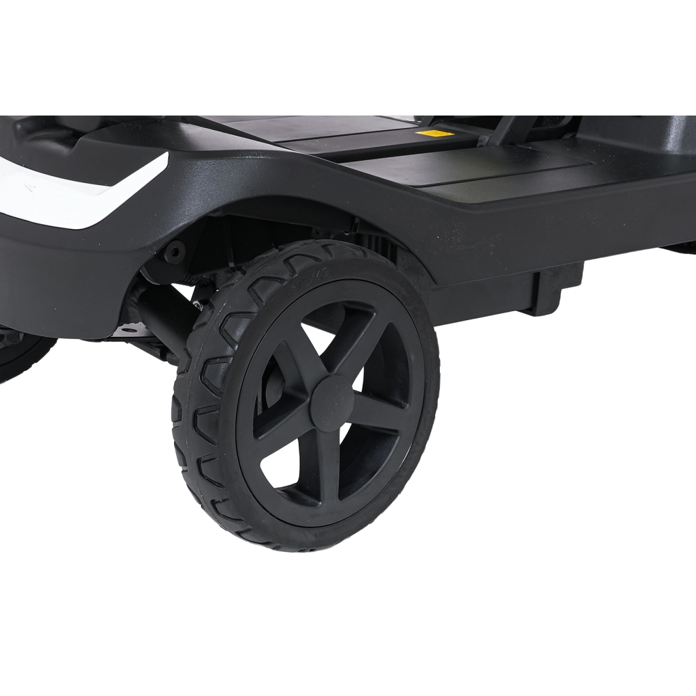 Keturratis elektrinis motoroleris vyresnio amžiaus žmonėms „SeniorStar“, juodos spalvos-Namai, laisvalaikis, turizmas, Namų apyv