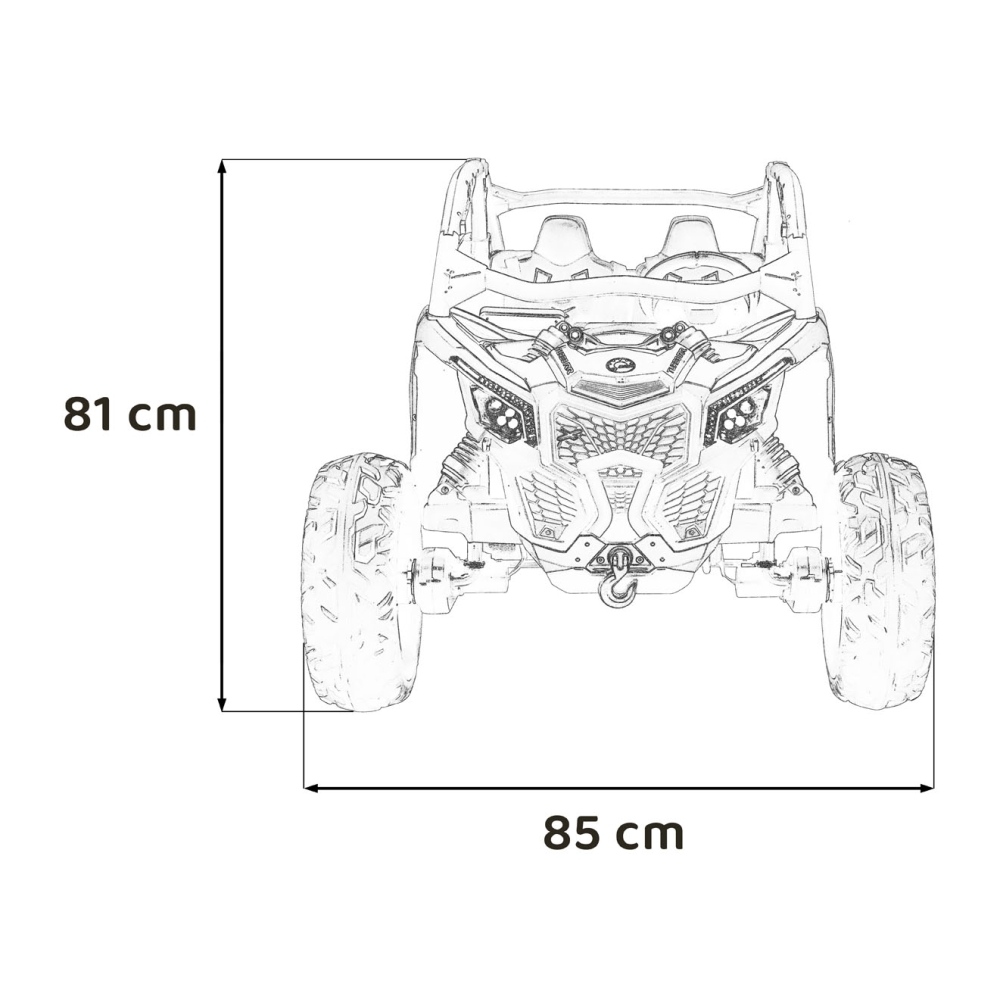 Elektrinis Buggy Maverick Turbo RR, mėlynai pilki ratai-Elektromobiliai vaikams, Keturračiai ir bagiai-e-vaikas