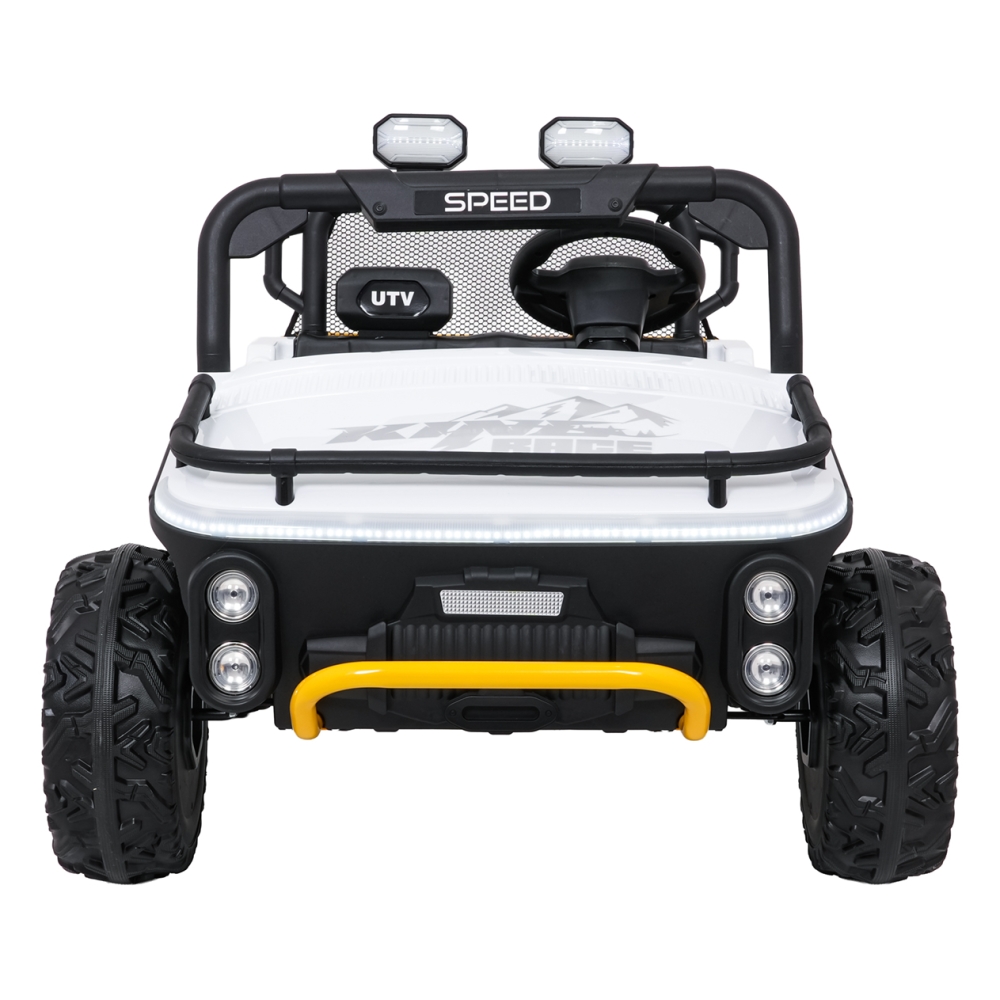 Elektrinis Buggy UTV SPEED, White-Elektromobiliai vaikams, Keturračiai ir bagiai-e-vaikas