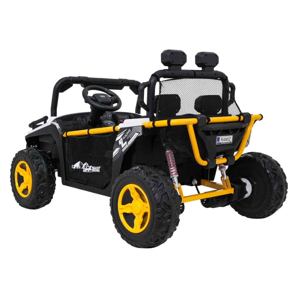 Elektrinis Buggy UTV SPEED, White-Elektromobiliai vaikams, Keturračiai ir bagiai-e-vaikas