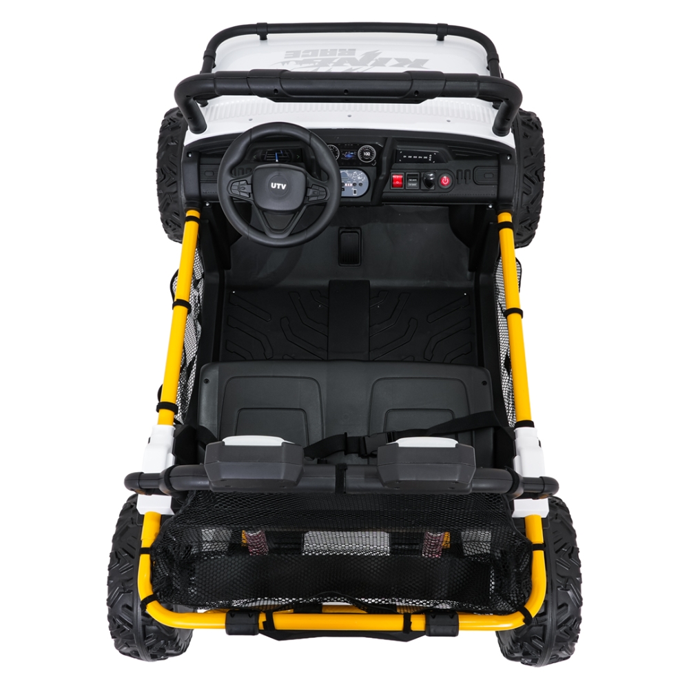 Elektrinis Buggy UTV SPEED, White-Elektromobiliai vaikams, Keturračiai ir bagiai-e-vaikas