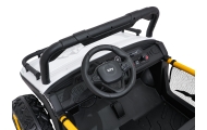 Elektrinis Buggy UTV SPEED, White-Elektromobiliai vaikams, Keturračiai ir bagiai-e-vaikas