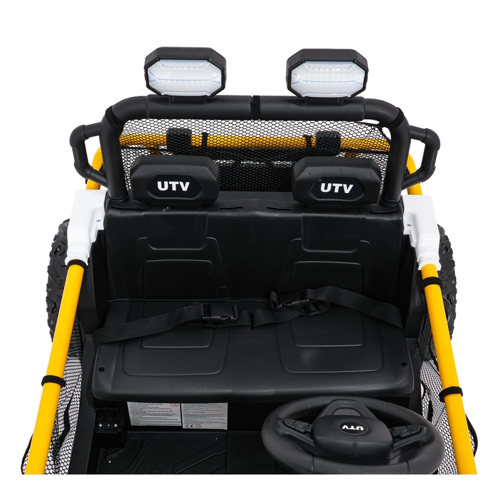 Elektrinis Buggy UTV SPEED, White-Elektromobiliai vaikams, Keturračiai ir bagiai-e-vaikas