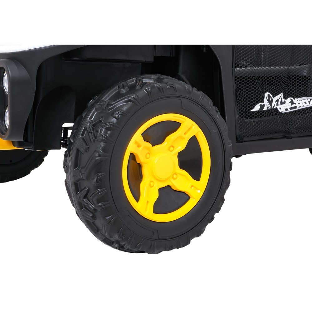 Elektrinis Buggy UTV SPEED, White-Elektromobiliai vaikams, Keturračiai ir bagiai-e-vaikas