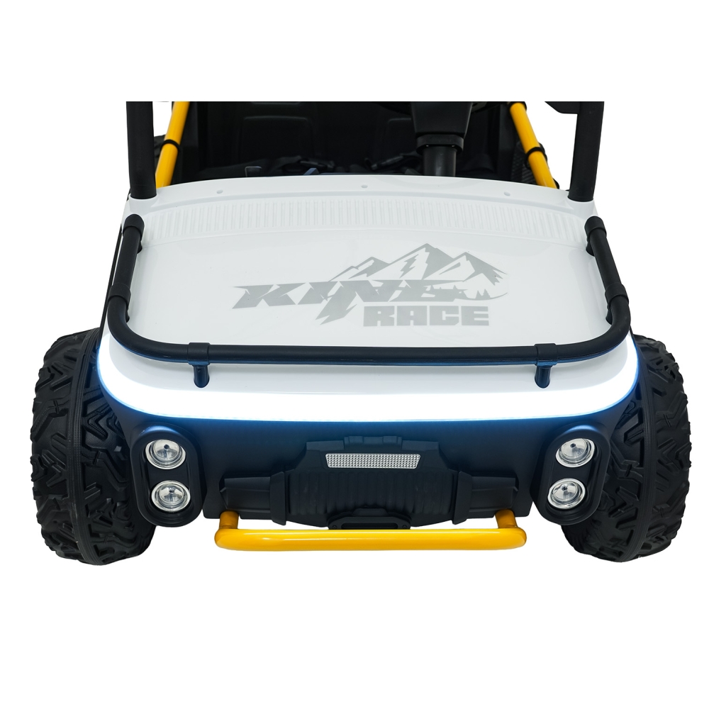 Elektrinis Buggy UTV SPEED, White-Elektromobiliai vaikams, Keturračiai ir bagiai-e-vaikas