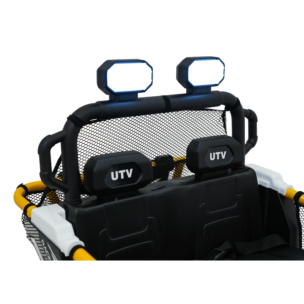 Elektrinis Buggy UTV SPEED, White-Elektromobiliai vaikams, Keturračiai ir bagiai-e-vaikas