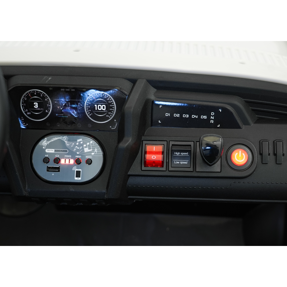 Elektrinis Buggy UTV SPEED, White-Elektromobiliai vaikams, Keturračiai ir bagiai-e-vaikas
