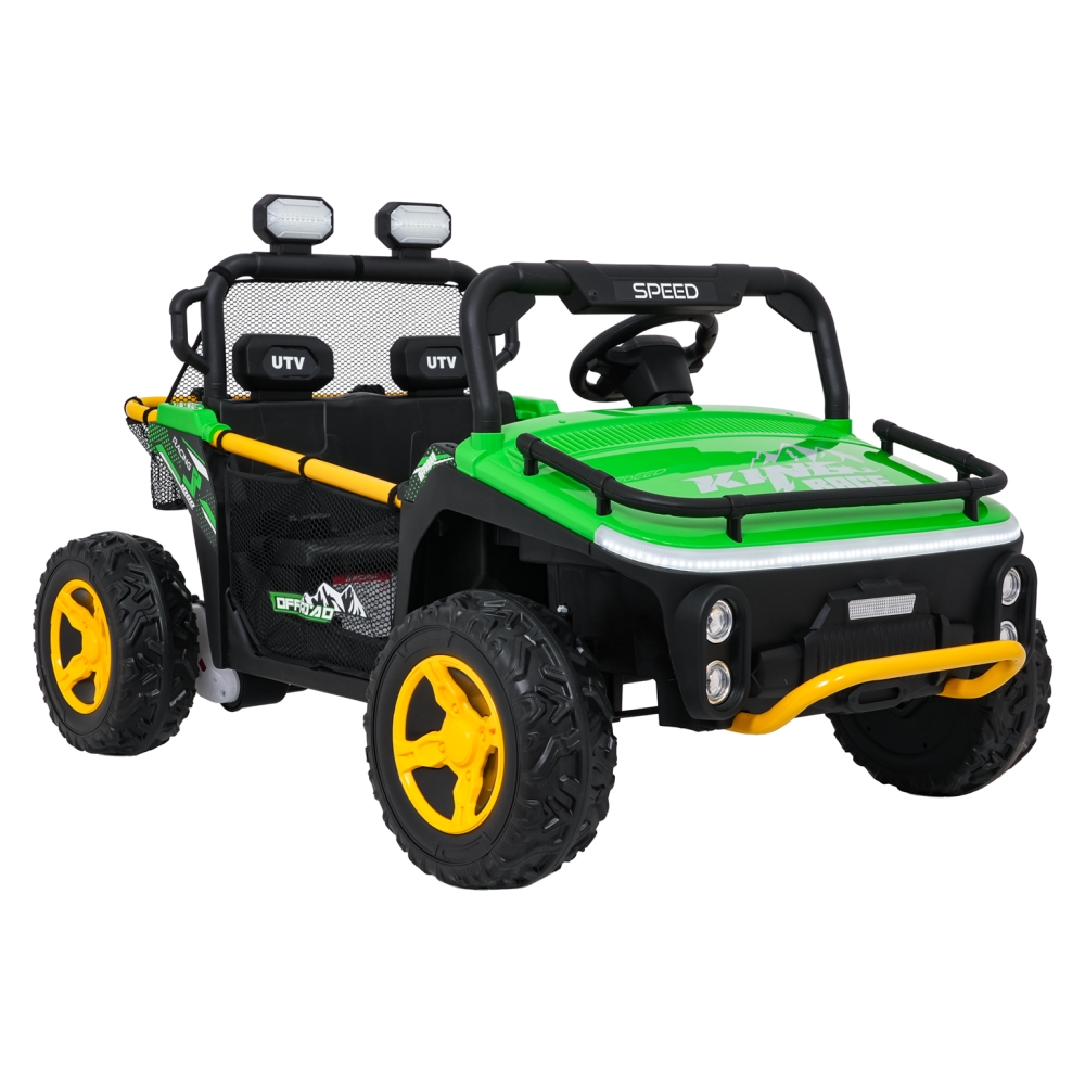 Elektrinis Buggy UTV SPEED, Green-Elektromobiliai vaikams, Keturračiai ir bagiai-e-vaikas