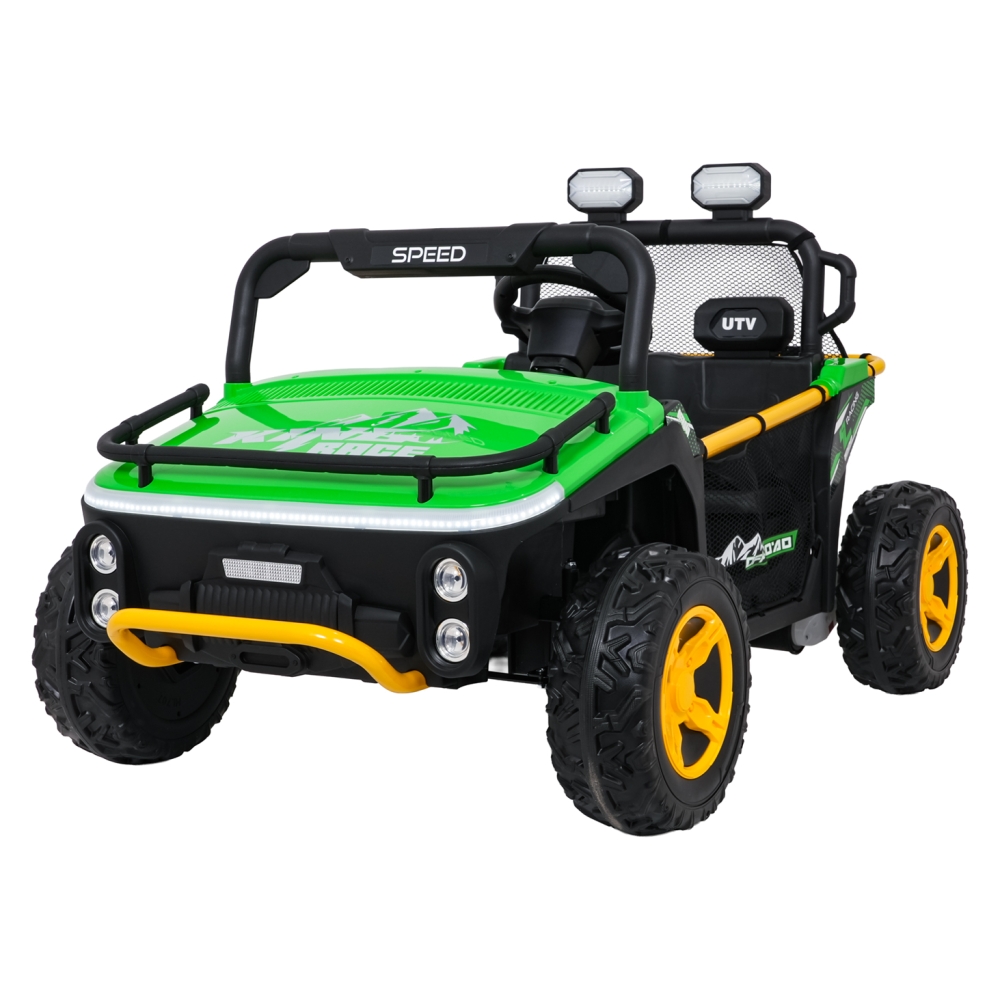 Elektrinis Buggy UTV SPEED, Green-Elektromobiliai vaikams, Keturračiai ir bagiai-e-vaikas
