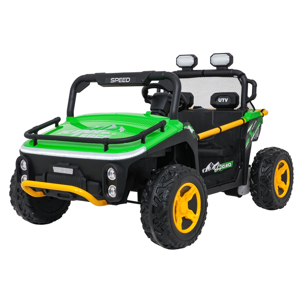 Elektrinis Buggy UTV SPEED, Green-Elektromobiliai vaikams, Keturračiai ir bagiai-e-vaikas