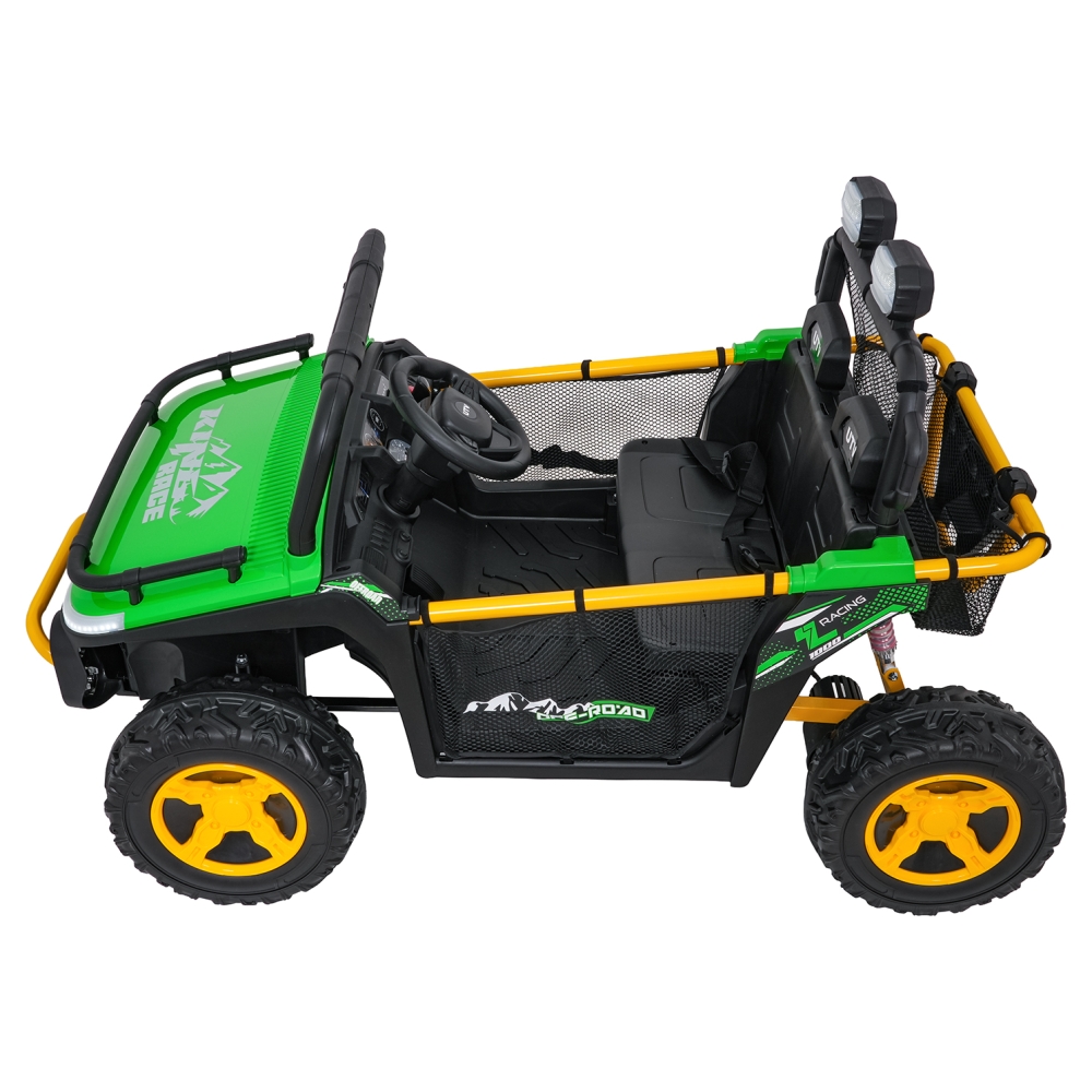 Elektrinis Buggy UTV SPEED, Green-Elektromobiliai vaikams, Keturračiai ir bagiai-e-vaikas