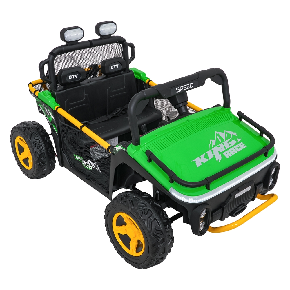 Elektrinis Buggy UTV SPEED, Green-Elektromobiliai vaikams, Keturračiai ir bagiai-e-vaikas