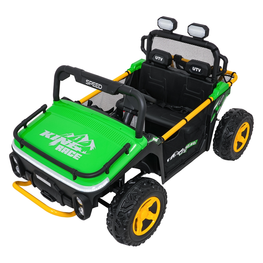 Elektrinis Buggy UTV SPEED, Green-Elektromobiliai vaikams, Keturračiai ir bagiai-e-vaikas