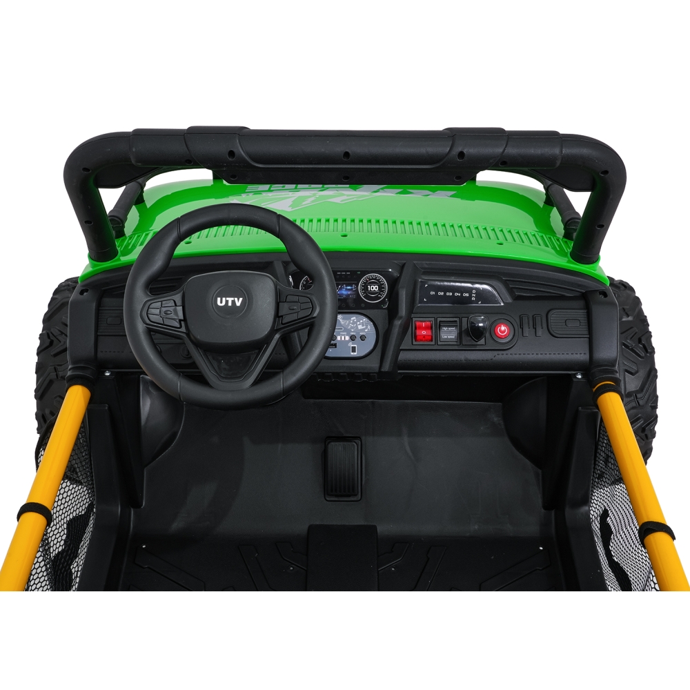 Elektrinis Buggy UTV SPEED, Green-Elektromobiliai vaikams, Keturračiai ir bagiai-e-vaikas