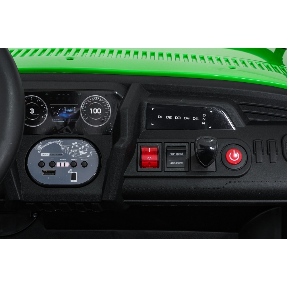 Elektrinis Buggy UTV SPEED, Green-Elektromobiliai vaikams, Keturračiai ir bagiai-e-vaikas