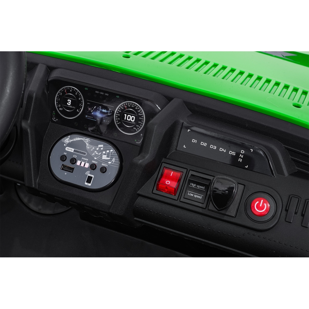 Elektrinis Buggy UTV SPEED, Green-Elektromobiliai vaikams, Keturračiai ir bagiai-e-vaikas