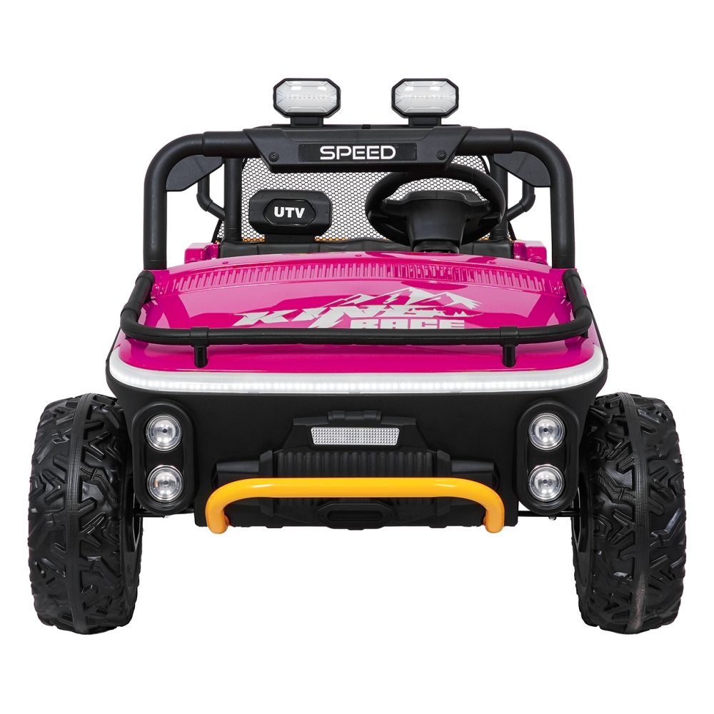 Elektrinis Buggy UTV SPEED, Pink-Elektromobiliai vaikams, Keturračiai ir bagiai-e-vaikas