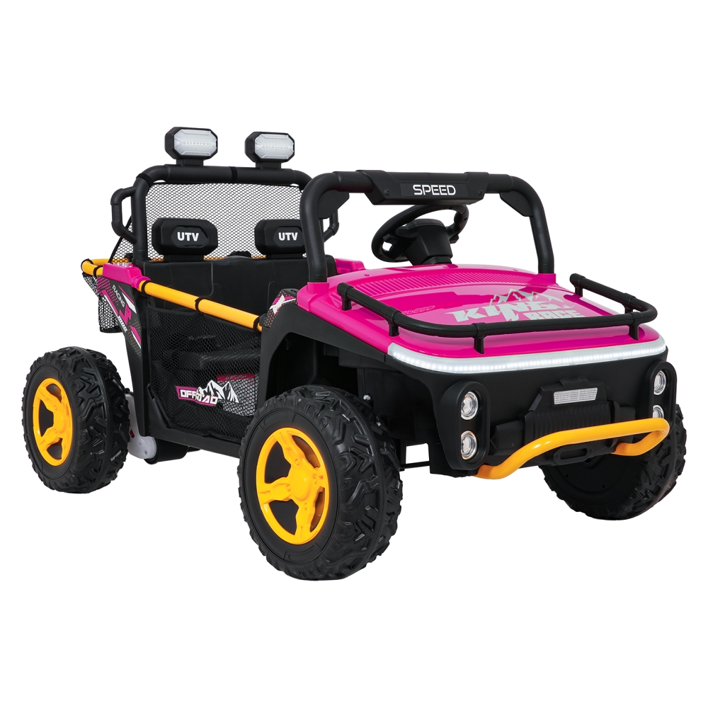 Elektrinis Buggy UTV SPEED, Pink-Elektromobiliai vaikams, Keturračiai ir bagiai-e-vaikas