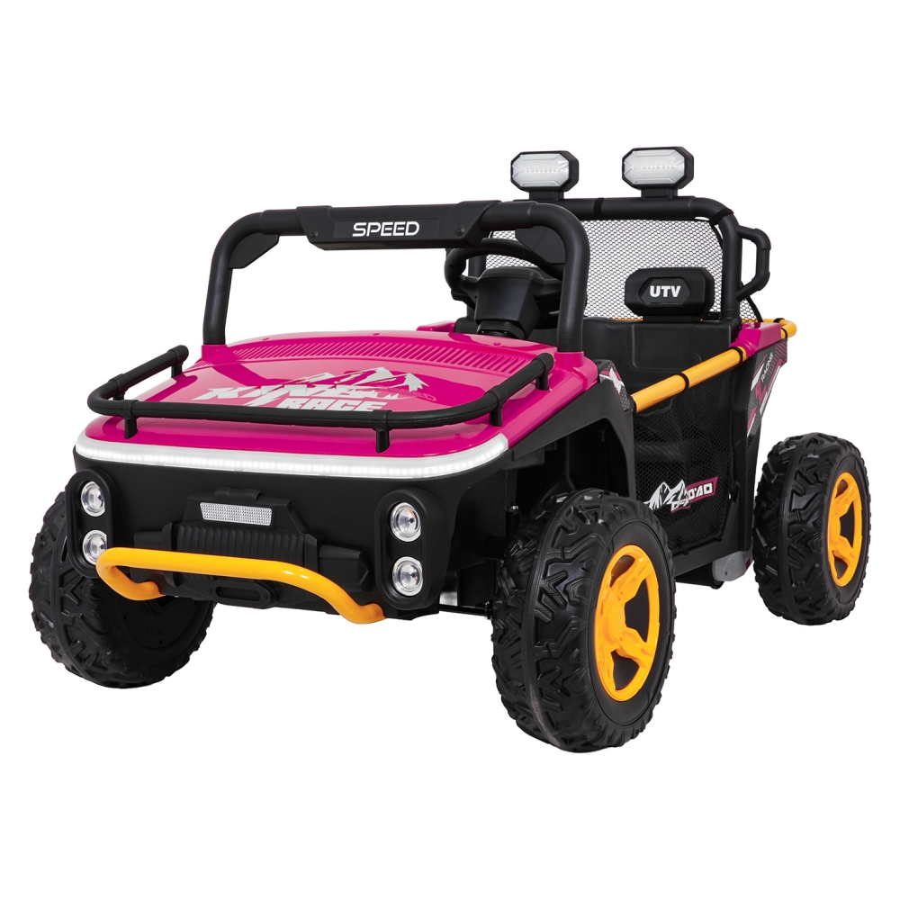 Elektrinis Buggy UTV SPEED, Pink-Elektromobiliai vaikams, Keturračiai ir bagiai-e-vaikas