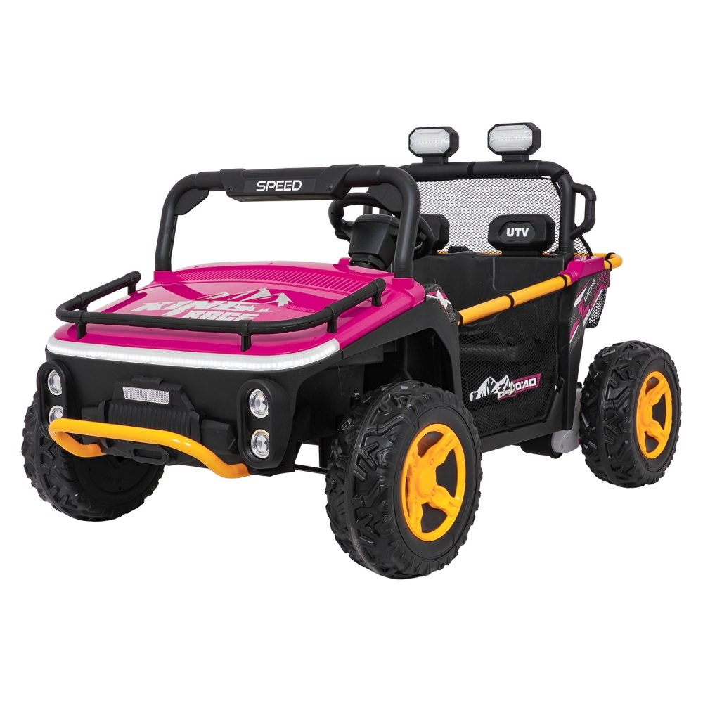 Elektrinis Buggy UTV SPEED, Pink-Elektromobiliai vaikams, Keturračiai ir bagiai-e-vaikas