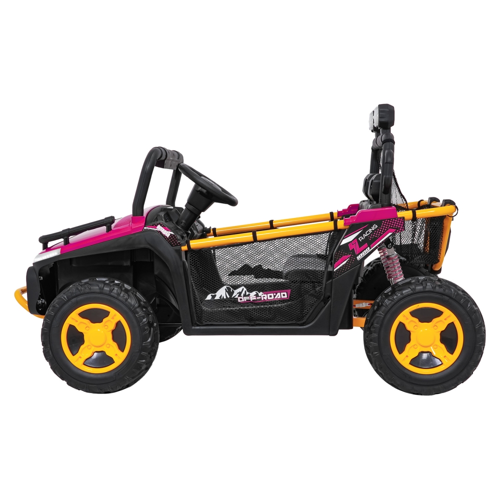 Elektrinis Buggy UTV SPEED, Pink-Elektromobiliai vaikams, Keturračiai ir bagiai-e-vaikas