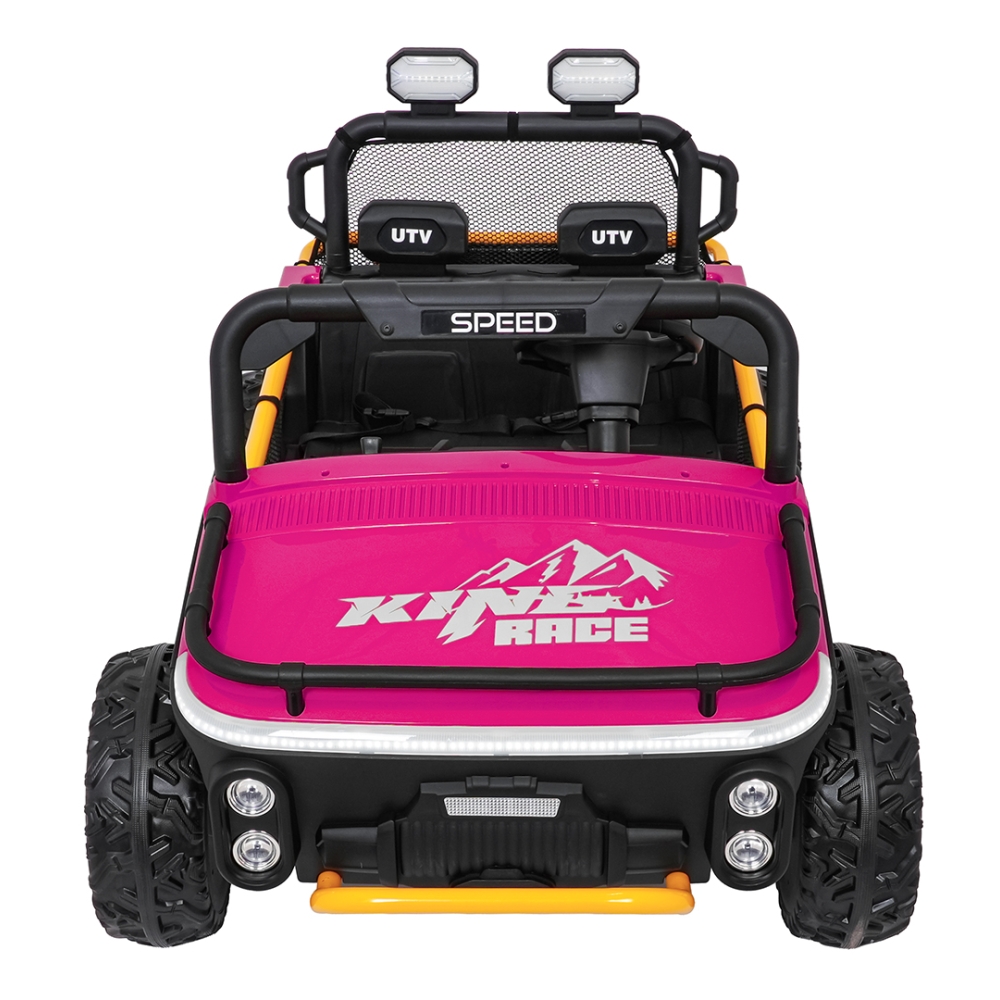 Elektrinis Buggy UTV SPEED, Pink-Elektromobiliai vaikams, Keturračiai ir bagiai-e-vaikas