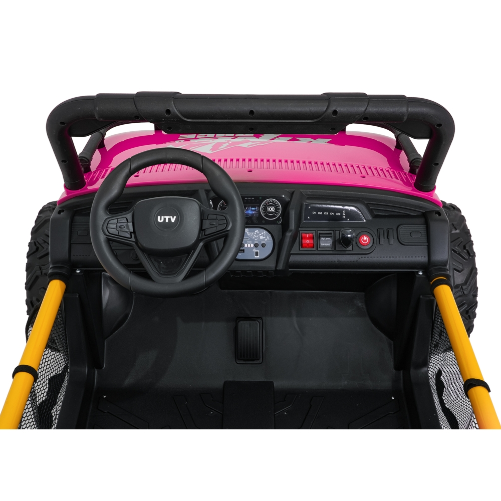 Elektrinis Buggy UTV SPEED, Pink-Elektromobiliai vaikams, Keturračiai ir bagiai-e-vaikas