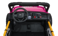 Elektrinis Buggy UTV SPEED, Pink-Elektromobiliai vaikams, Keturračiai ir bagiai-e-vaikas