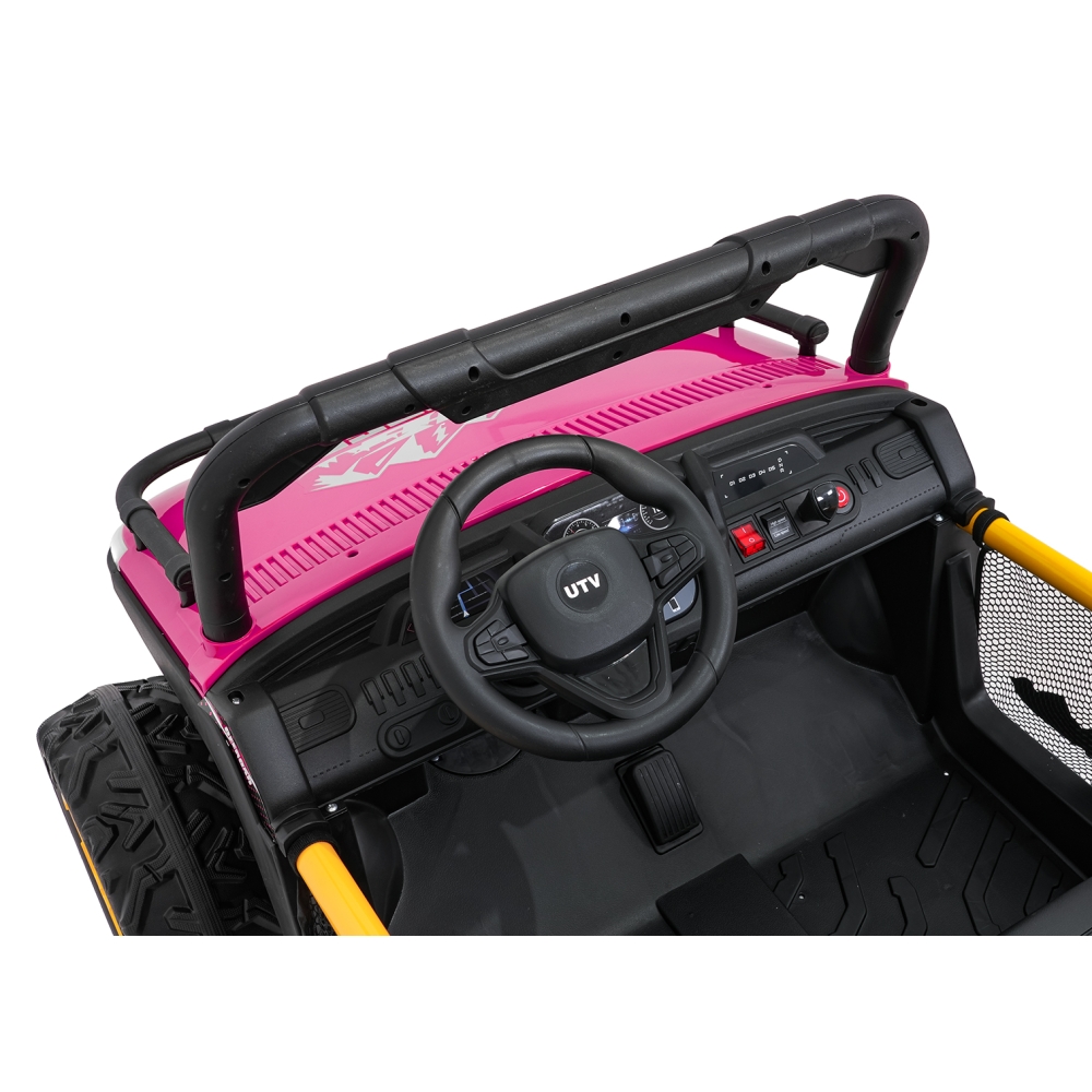 Elektrinis Buggy UTV SPEED, Pink-Elektromobiliai vaikams, Keturračiai ir bagiai-e-vaikas