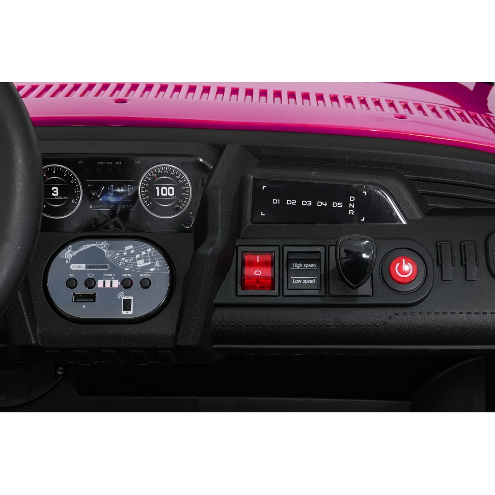 Elektrinis Buggy UTV SPEED, Pink-Elektromobiliai vaikams, Keturračiai ir bagiai-e-vaikas