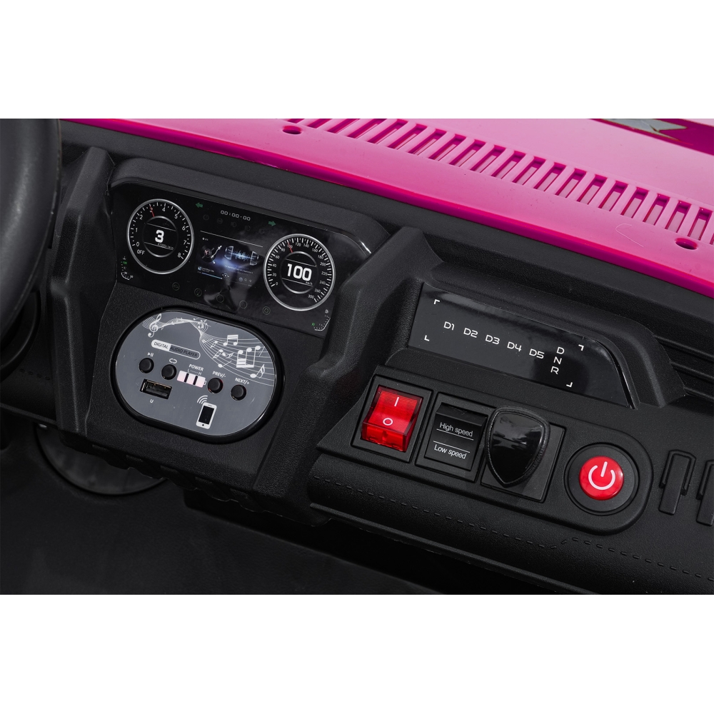 Elektrinis Buggy UTV SPEED, Pink-Elektromobiliai vaikams, Keturračiai ir bagiai-e-vaikas
