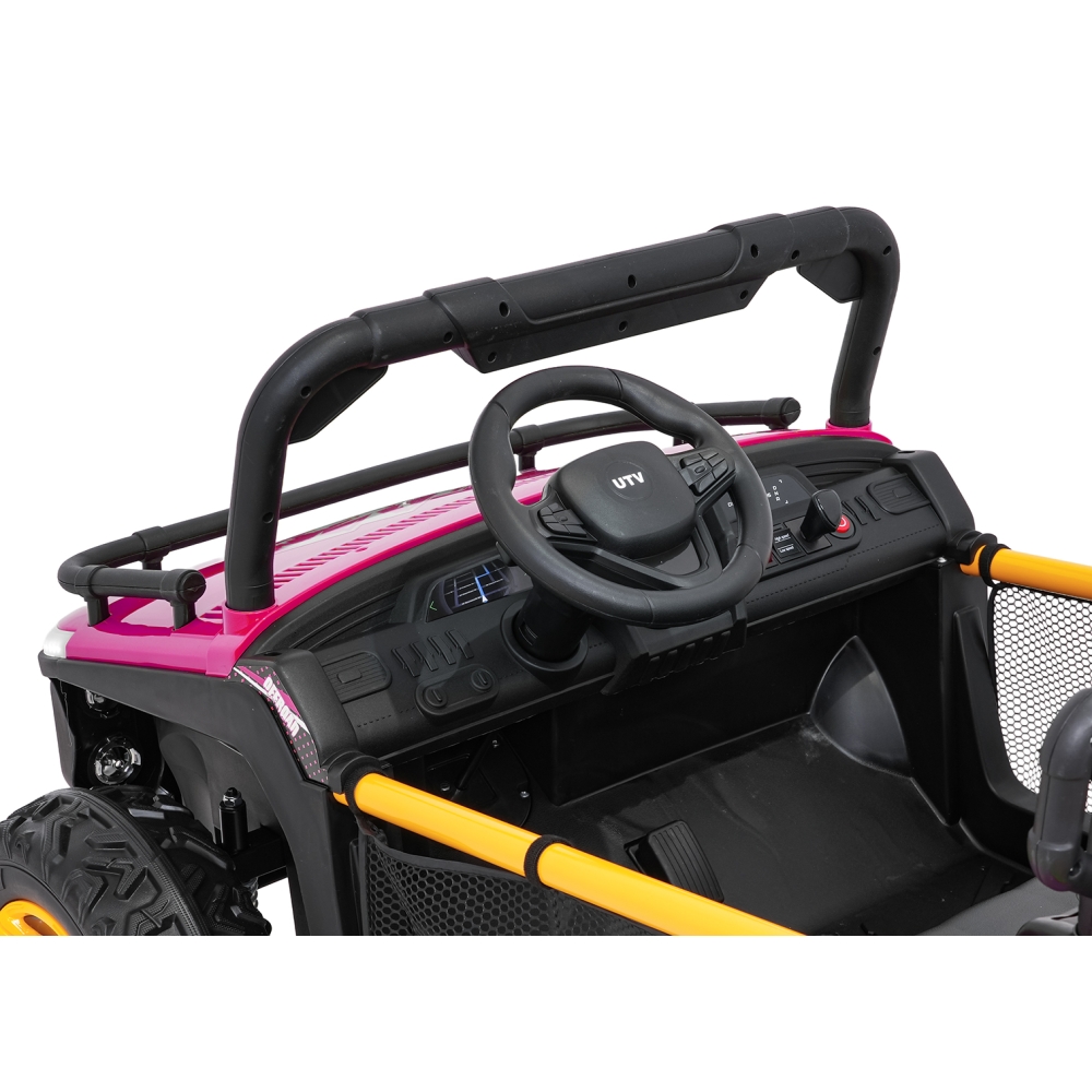 Elektrinis Buggy UTV SPEED, Pink-Elektromobiliai vaikams, Keturračiai ir bagiai-e-vaikas
