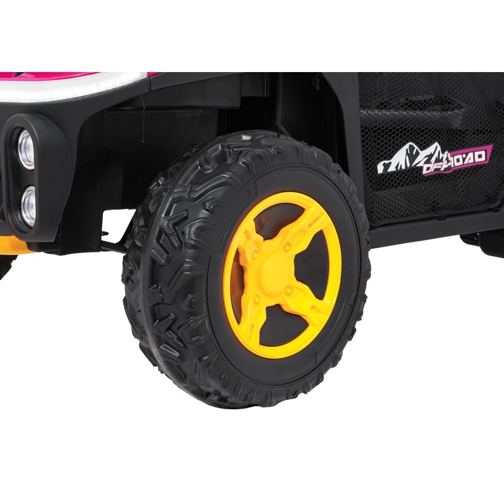 Elektrinis Buggy UTV SPEED, Pink-Elektromobiliai vaikams, Keturračiai ir bagiai-e-vaikas