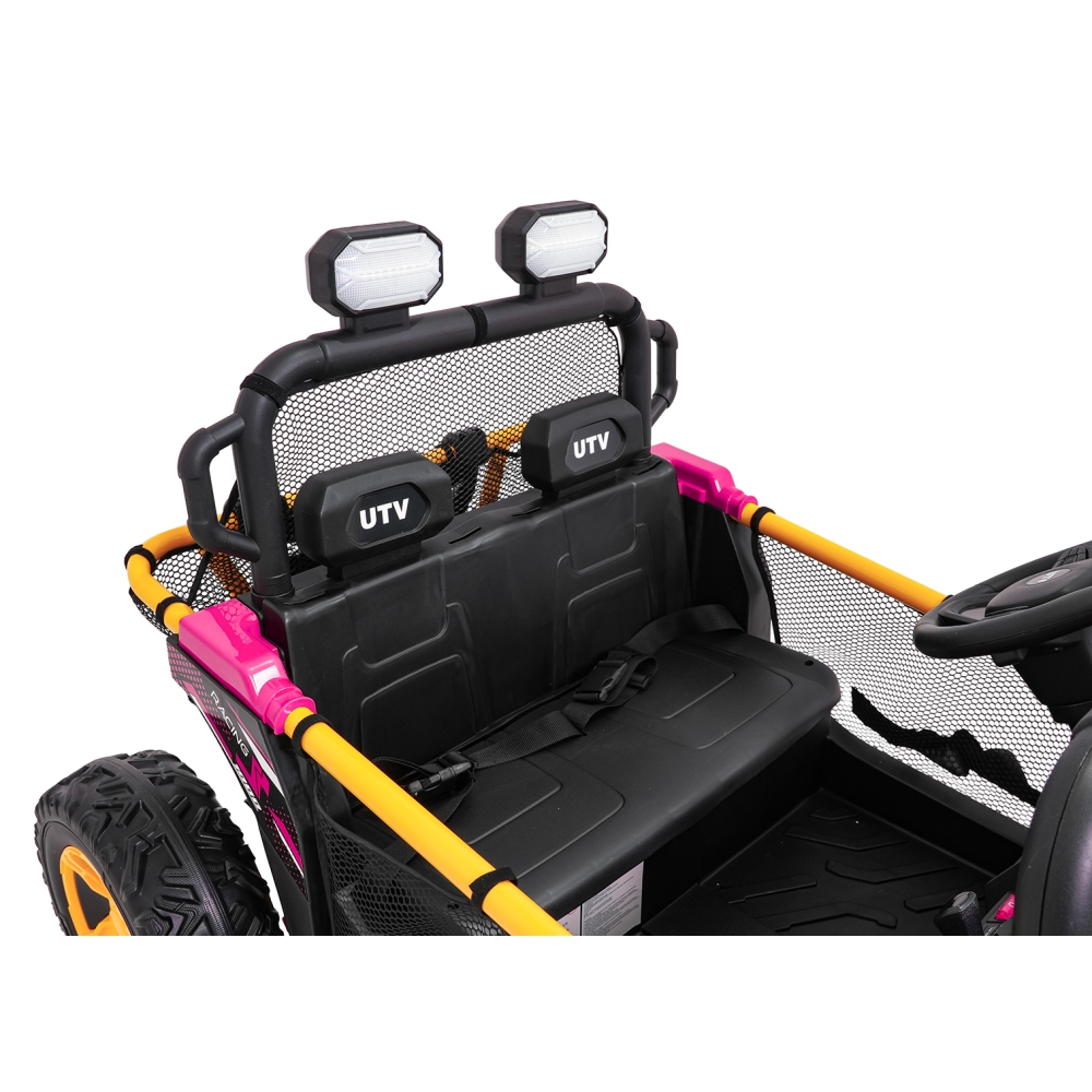 Elektrinis Buggy UTV SPEED, Pink-Elektromobiliai vaikams, Keturračiai ir bagiai-e-vaikas
