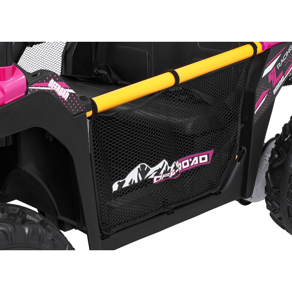 Elektrinis Buggy UTV SPEED, Pink-Elektromobiliai vaikams, Keturračiai ir bagiai-e-vaikas