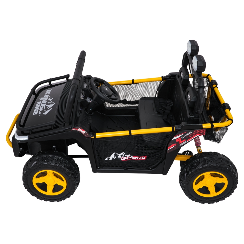 Elektrinis Buggy UTV SPEED, Black-Elektromobiliai vaikams, Keturračiai ir bagiai-e-vaikas