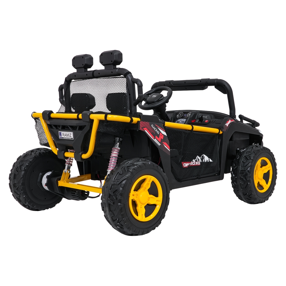 Elektrinis Buggy UTV SPEED, Black-Elektromobiliai vaikams, Keturračiai ir bagiai-e-vaikas
