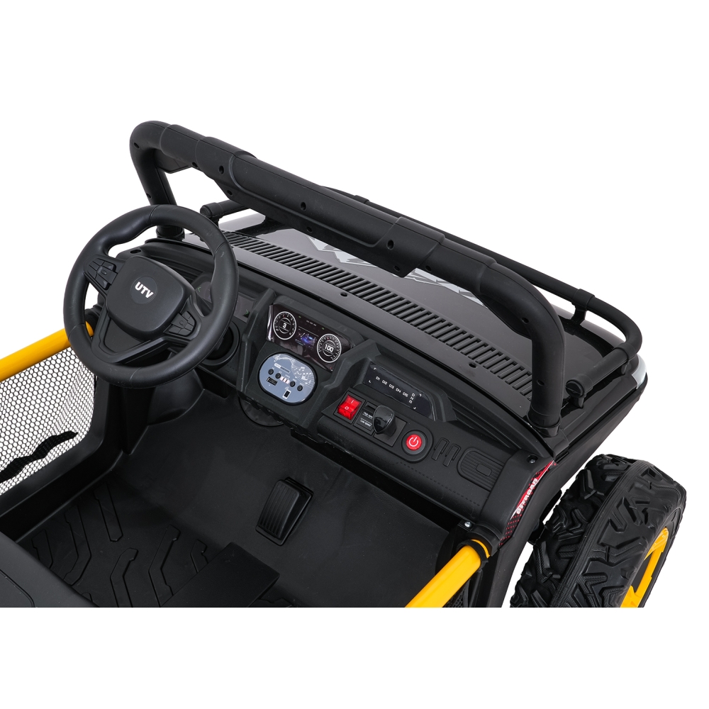 Elektrinis Buggy UTV SPEED, Black-Elektromobiliai vaikams, Keturračiai ir bagiai-e-vaikas