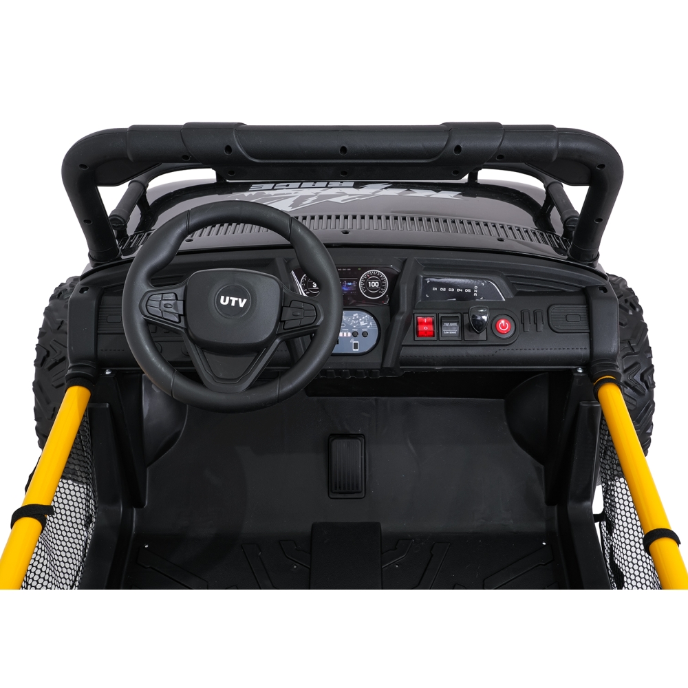 Elektrinis Buggy UTV SPEED, Black-Elektromobiliai vaikams, Keturračiai ir bagiai-e-vaikas