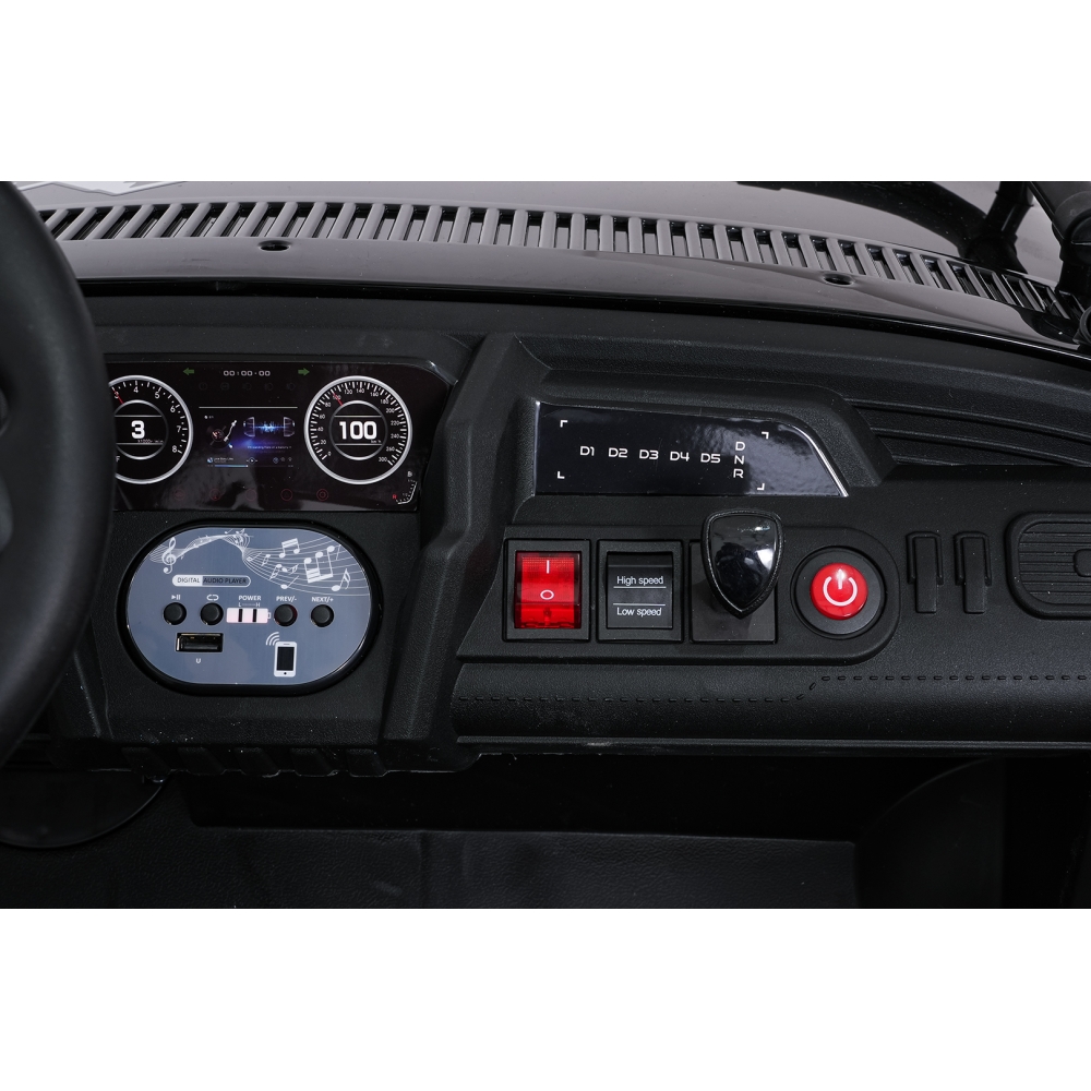 Elektrinis Buggy UTV SPEED, Black-Elektromobiliai vaikams, Keturračiai ir bagiai-e-vaikas