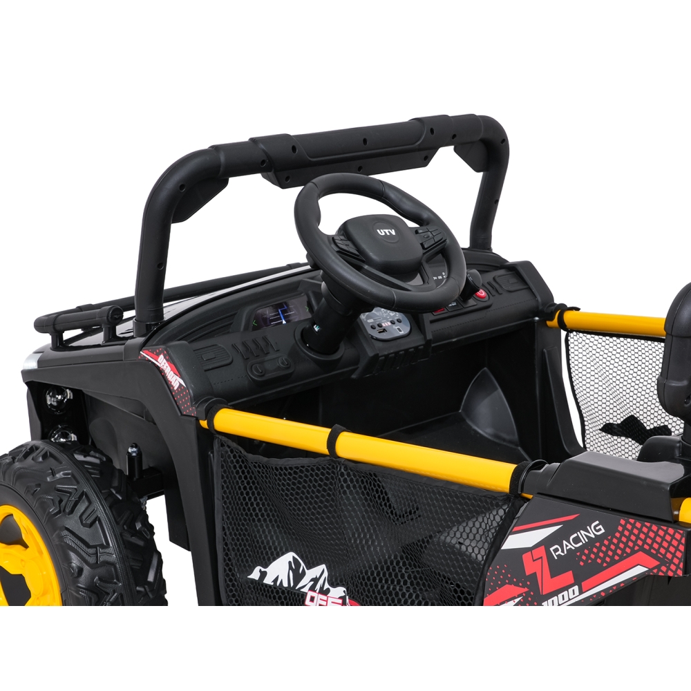 Elektrinis Buggy UTV SPEED, Black-Elektromobiliai vaikams, Keturračiai ir bagiai-e-vaikas