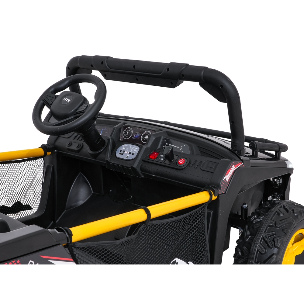 Elektrinis Buggy UTV SPEED, Black-Elektromobiliai vaikams, Keturračiai ir bagiai-e-vaikas
