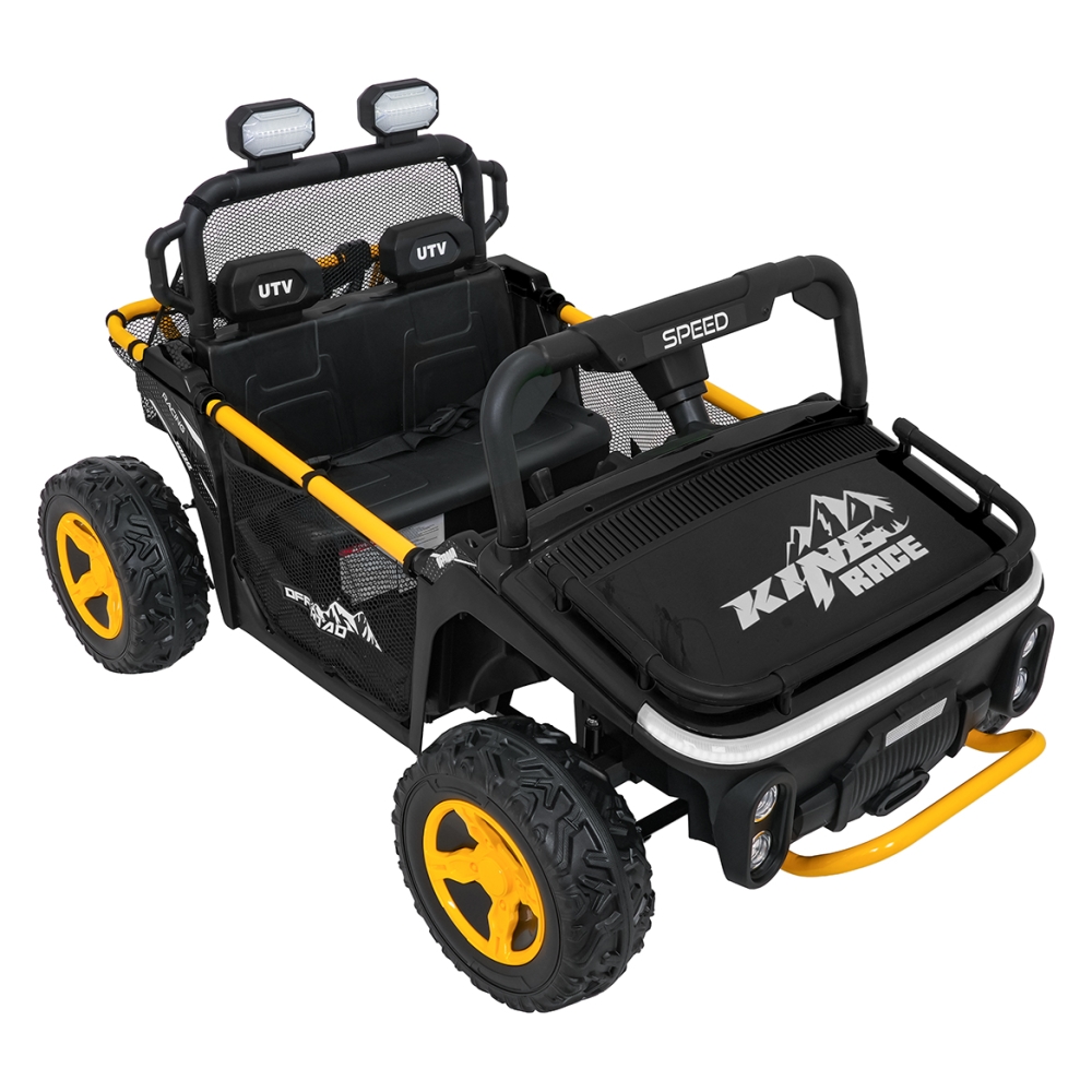 Elektrinis Buggy UTV SPEED, Black-Elektromobiliai vaikams, Keturračiai ir bagiai-e-vaikas
