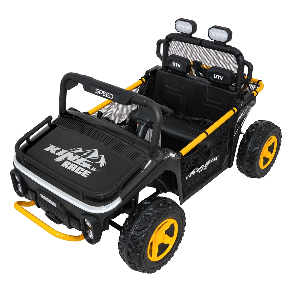 Elektrinis Buggy UTV SPEED, Black-Elektromobiliai vaikams, Keturračiai ir bagiai-e-vaikas
