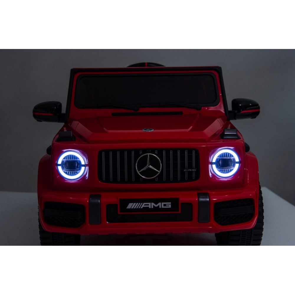 Elektromobilis Mercedes G63 AMG LIFT, Red-Elektromobiliai vaikams, Visureigiai-e-vaikas